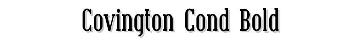 Covington Cond Bold font